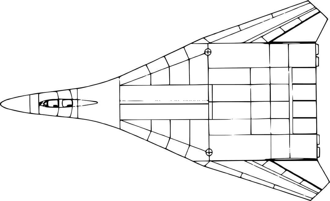 T4MS-200 supersonic bomber png transparent