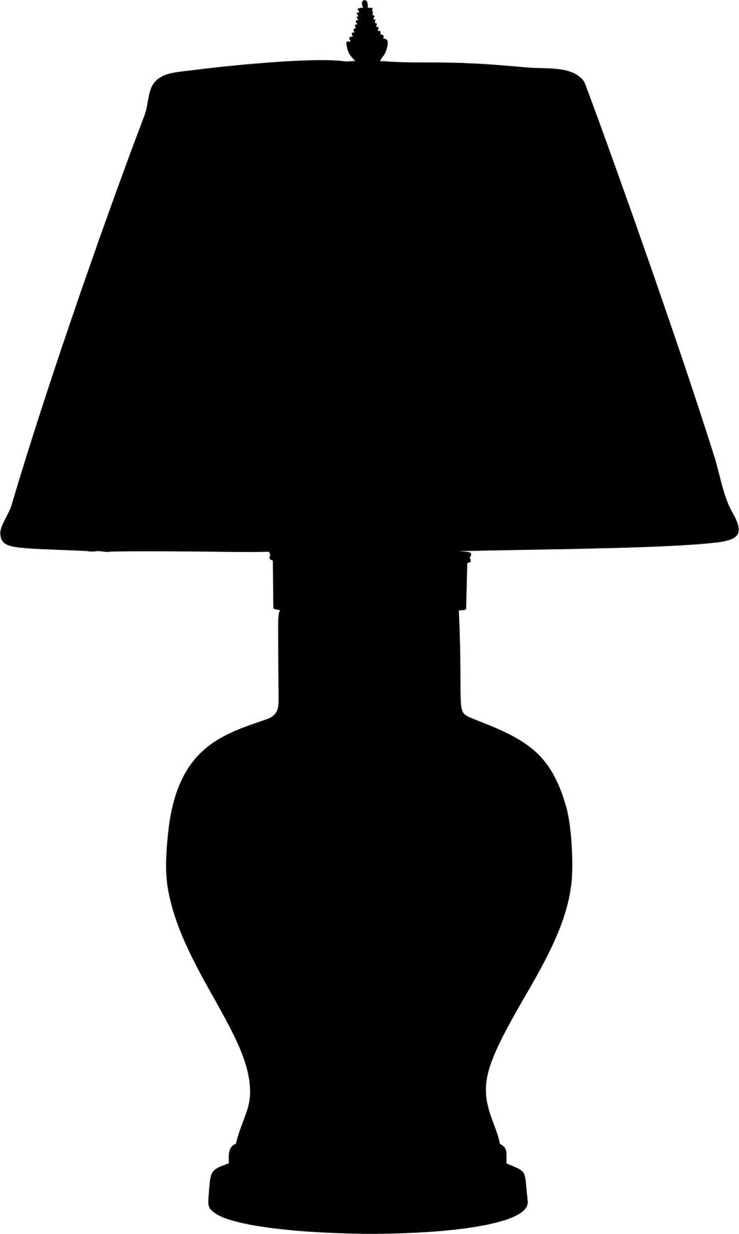 Table Lamp Silhouette png transparent