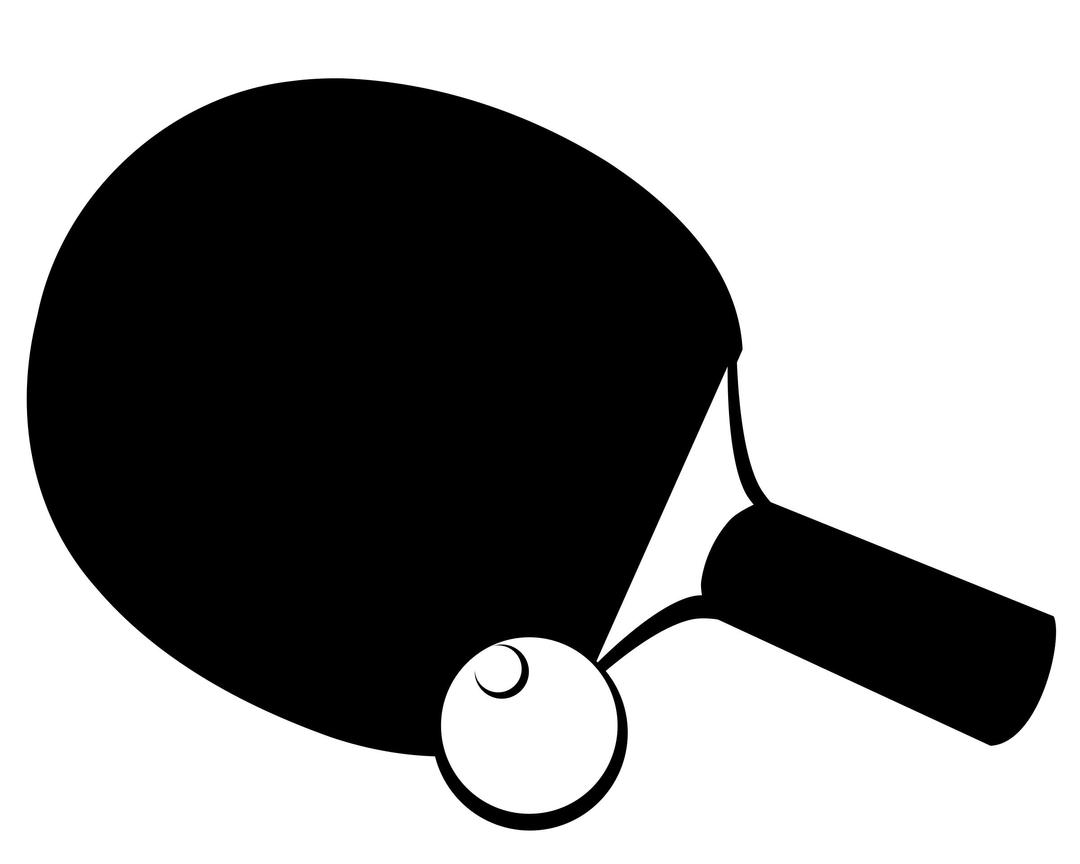 Table tennis B/W png transparent