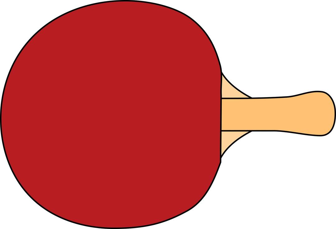 Table tennis racquet png transparent