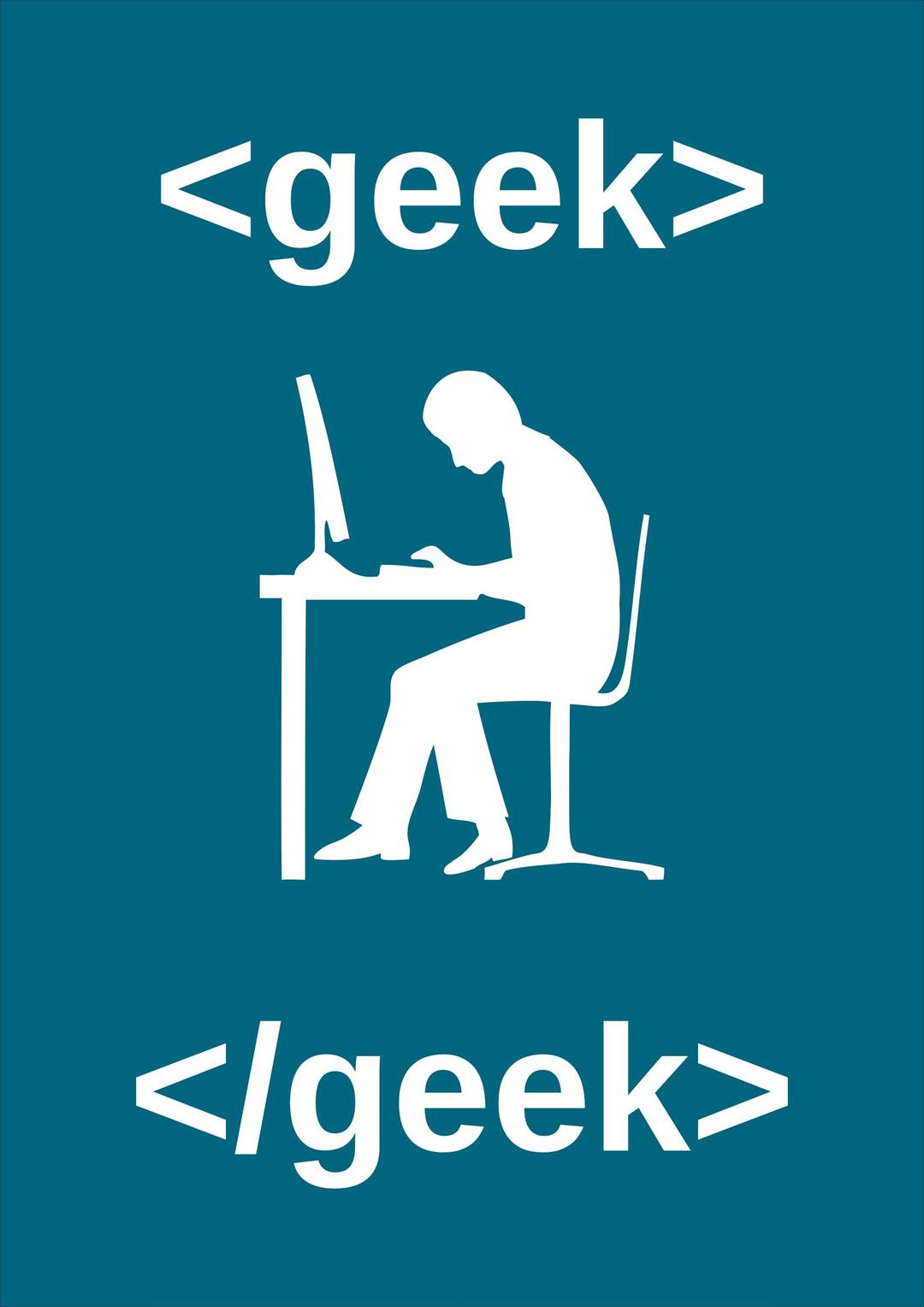 Tagged Geek png transparent