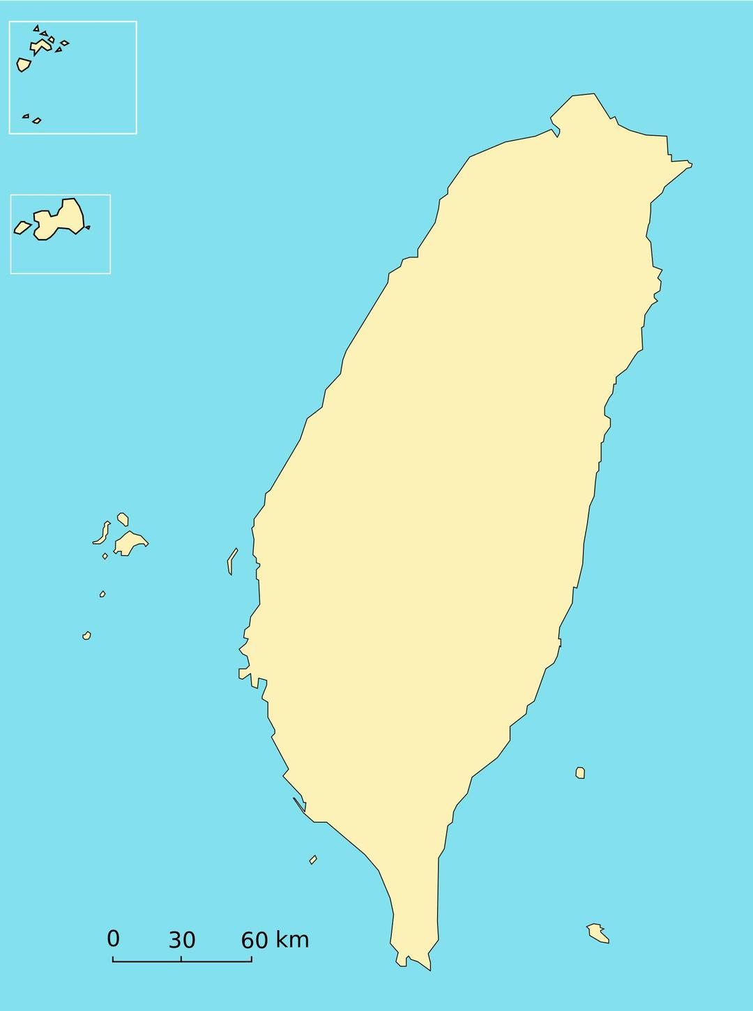 Taiwan Map png transparent