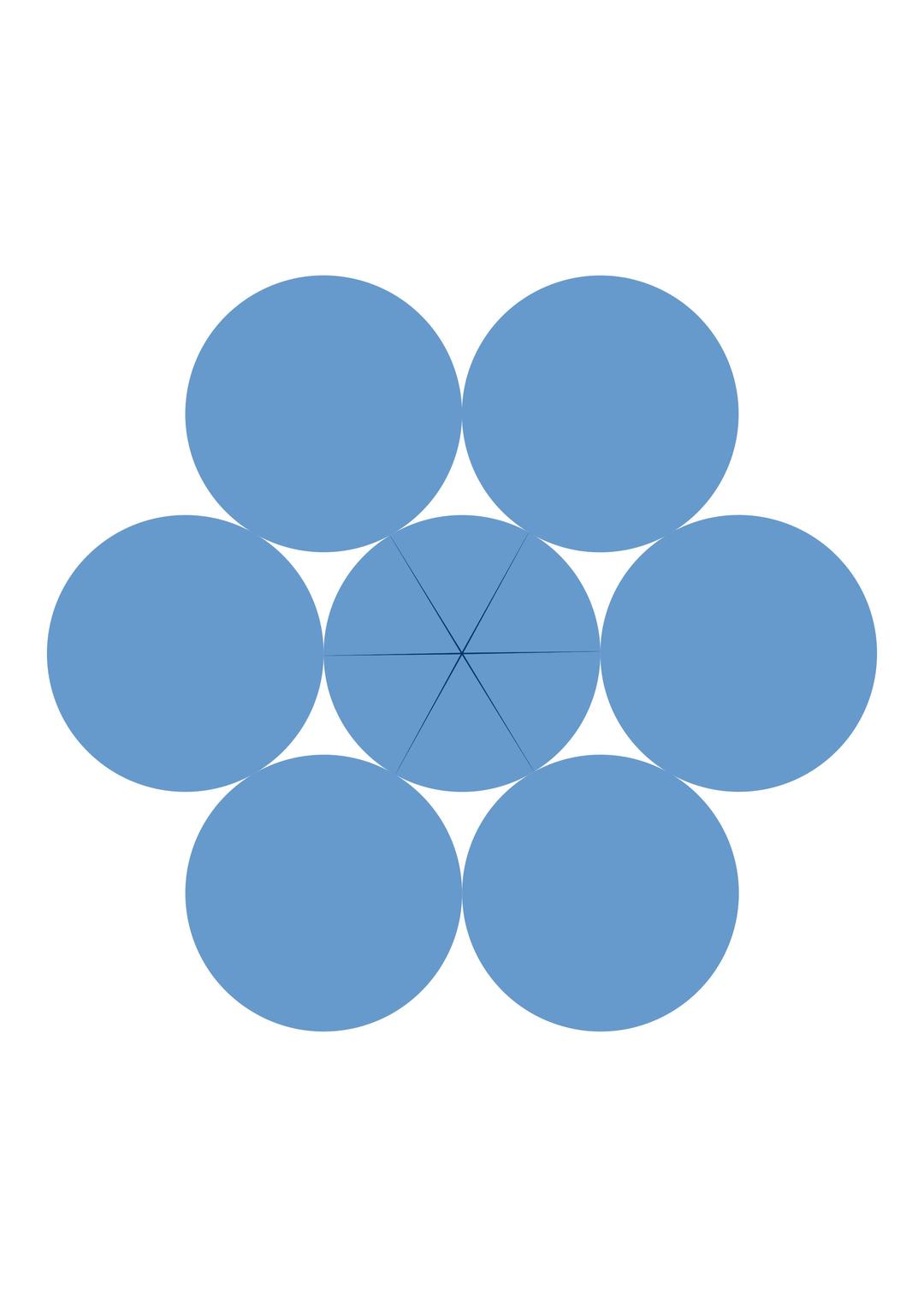 Tangent Circles (no overlap) png transparent