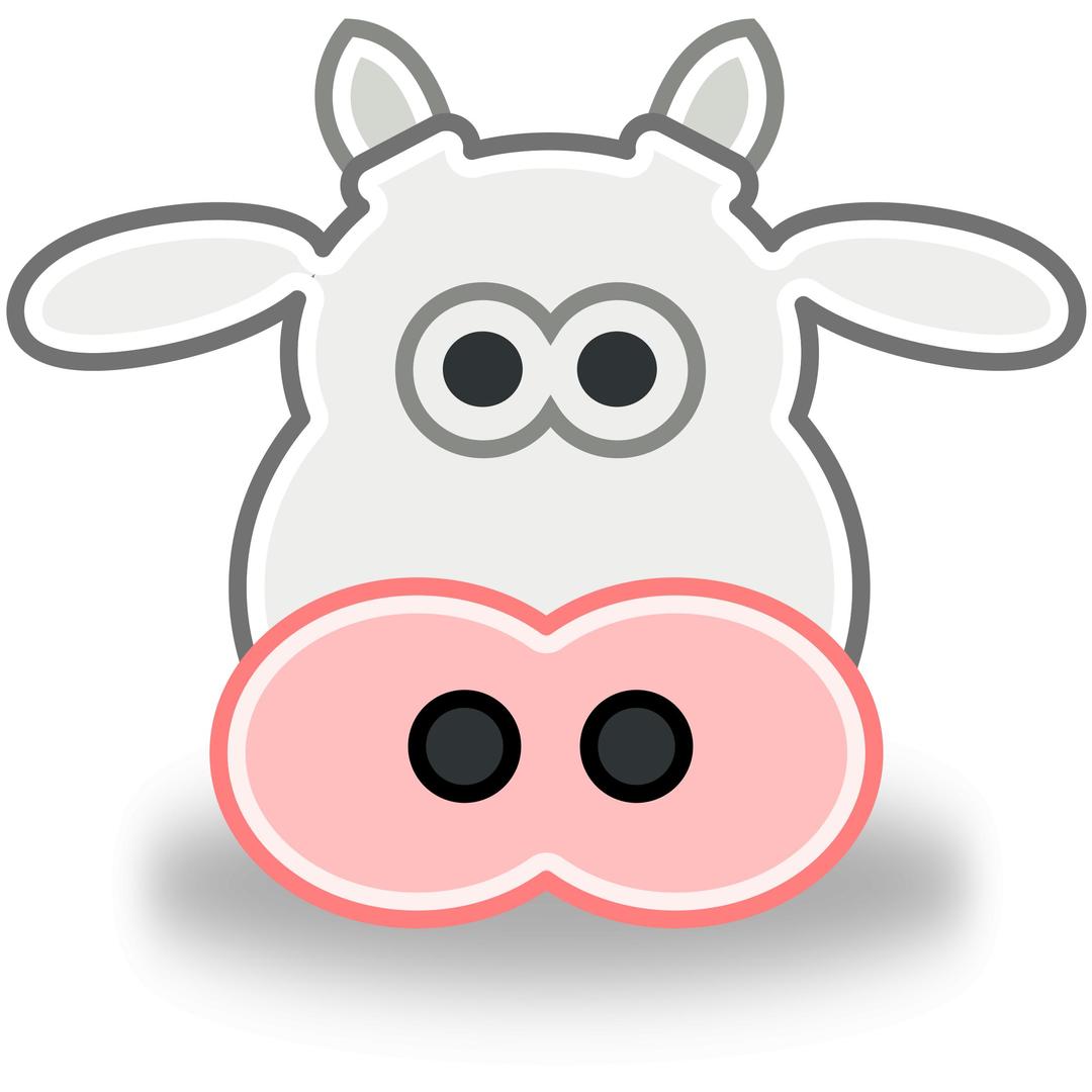 Tango Style Cow Head png transparent