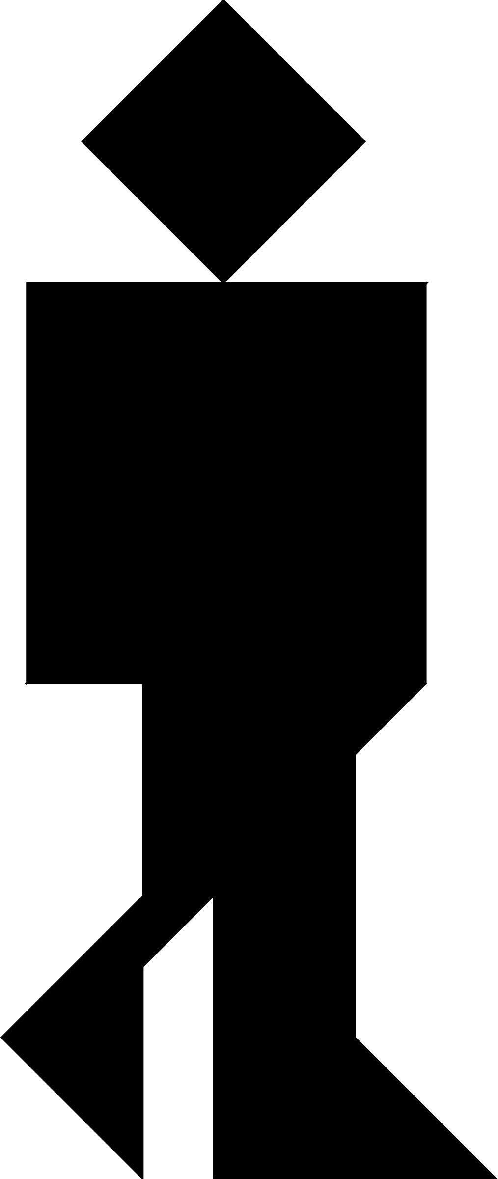 tangram, puzzle, people, shape, black, png transparent