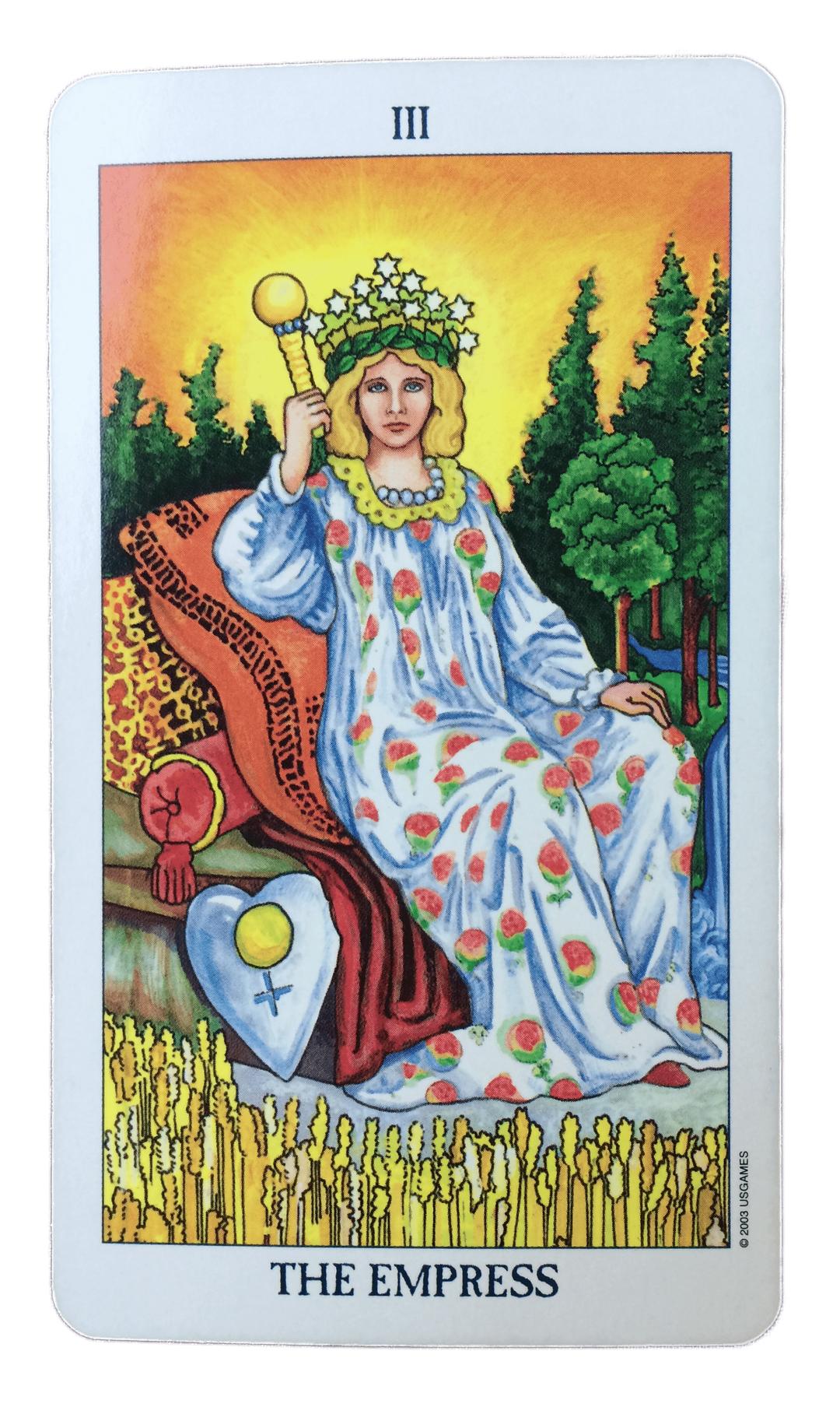Tarot Card the Empress png transparent