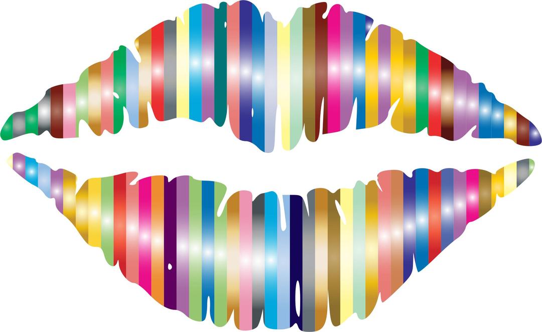 Technicolor Lips 2 png transparent