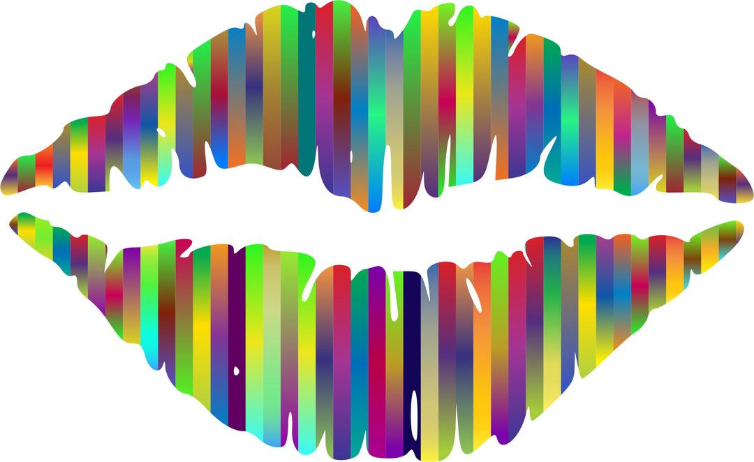 Technicolor Lips 3 png transparent
