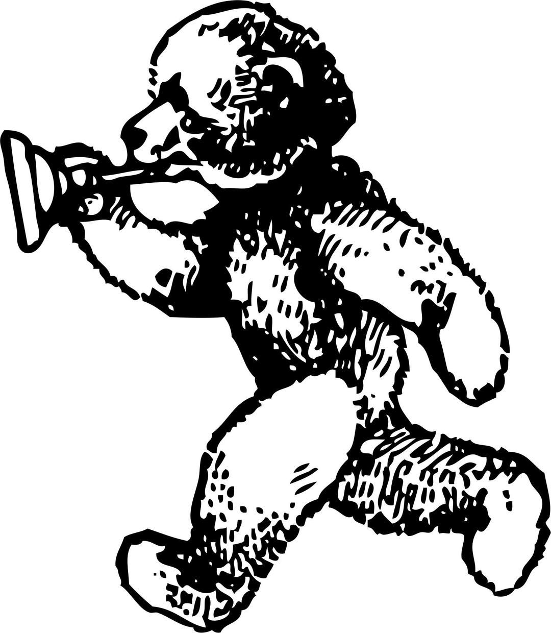 Teddy bear with bugle png transparent