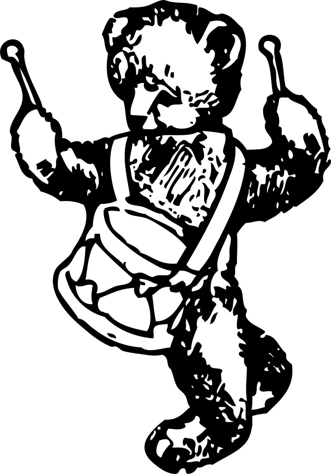 teddy bear with drum png transparent