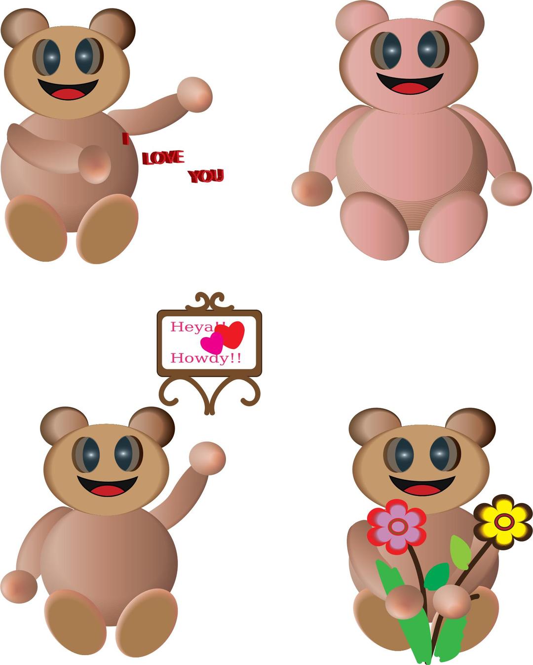 Teddy Love png transparent