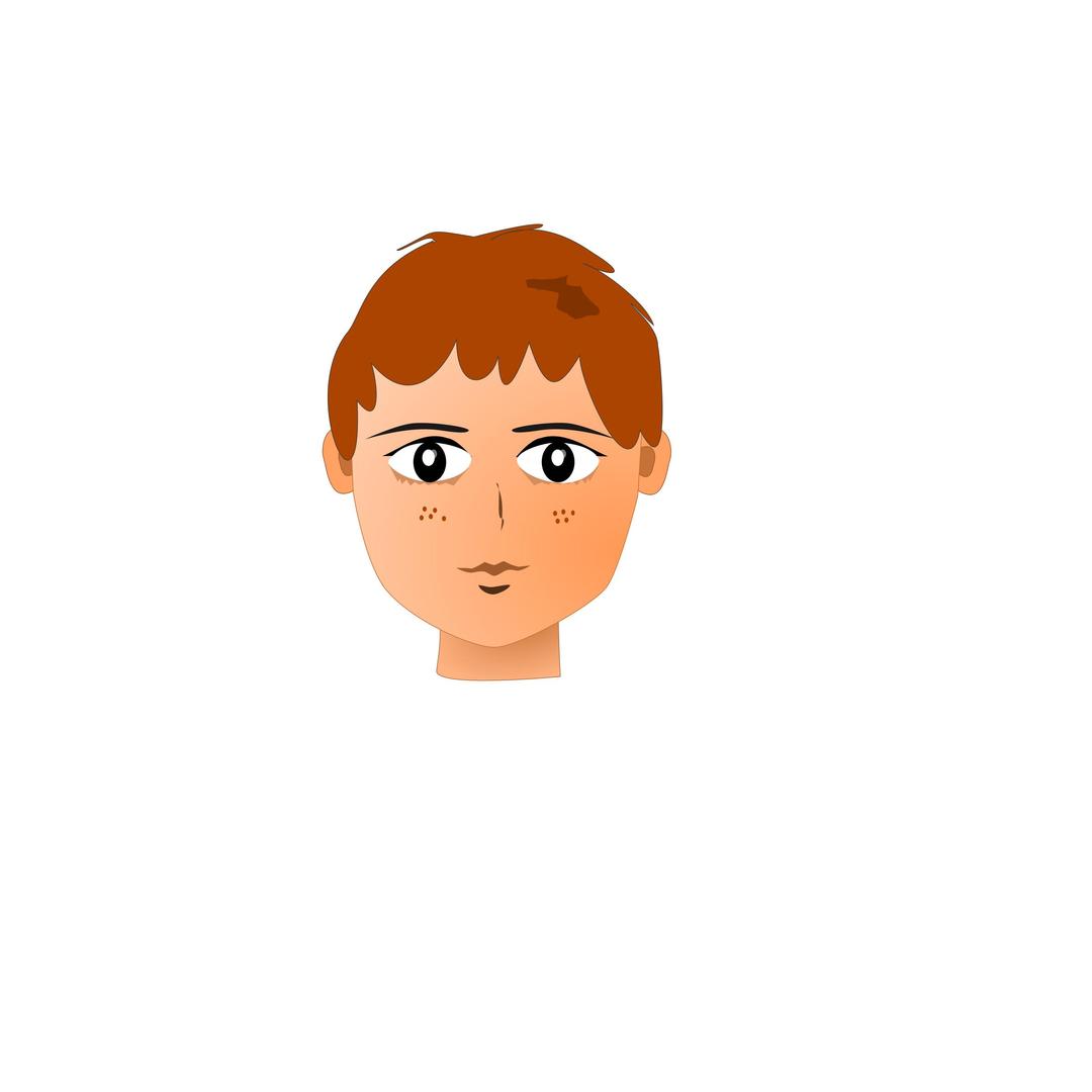 Teenager red hair png transparent