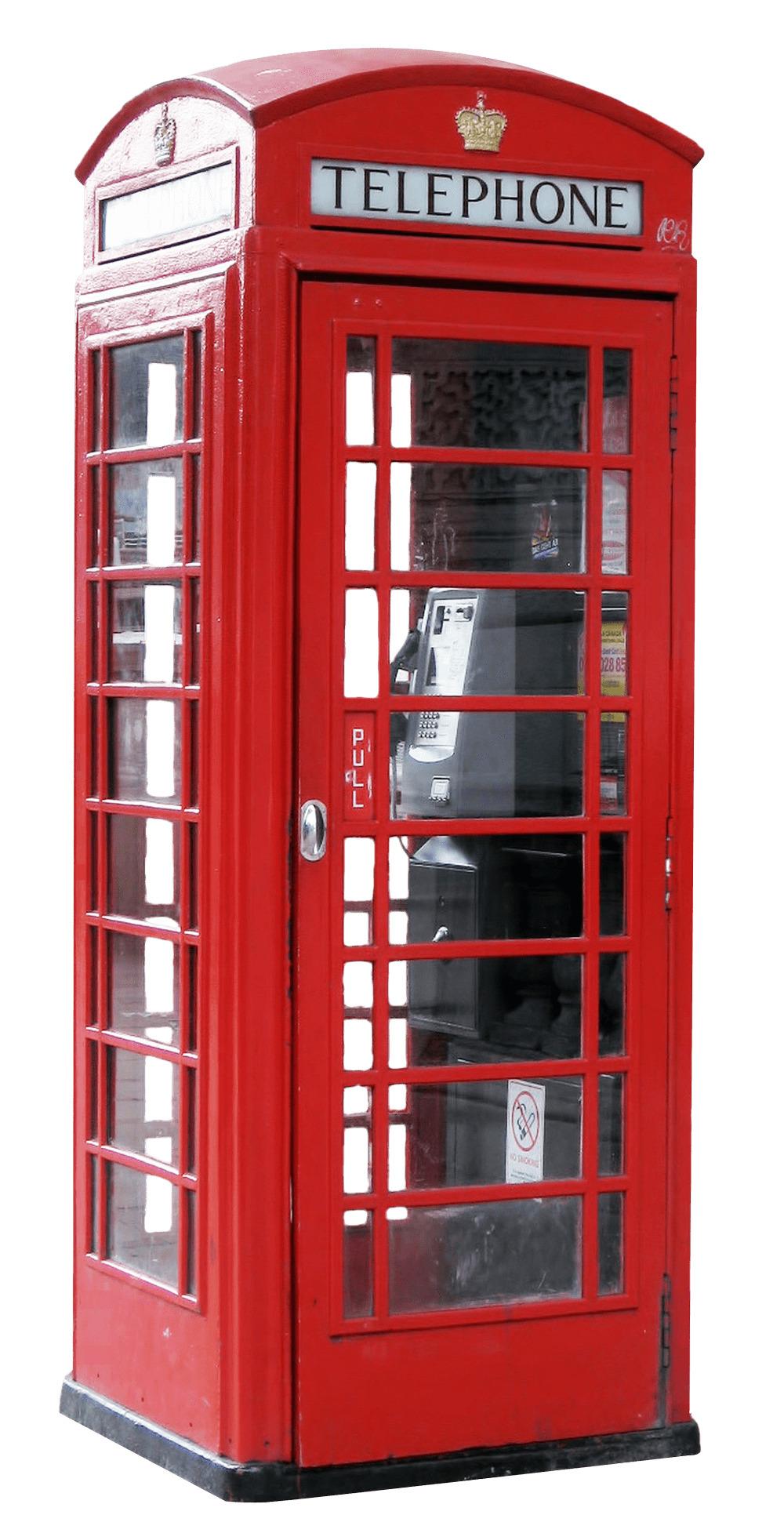 Telephone Booth Side View png transparent