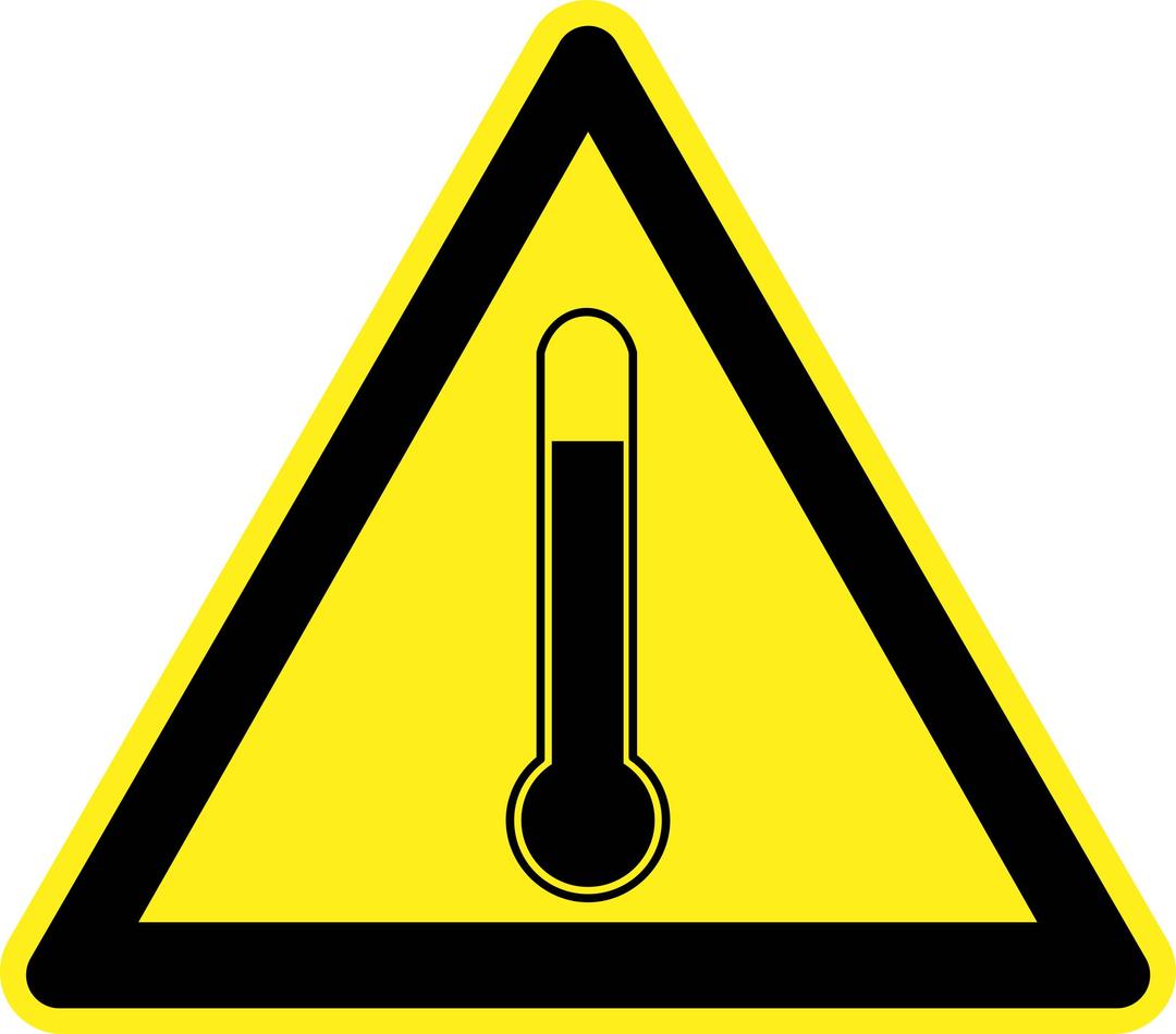 Temperature Warning Sign
 png transparent