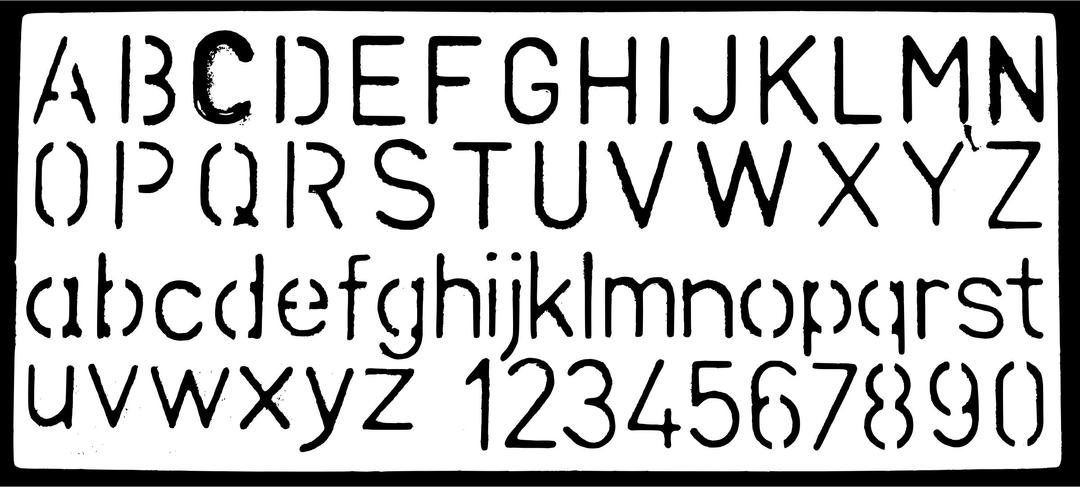 Template Latin Alphabet Roman Numbers Both Cases png transparent