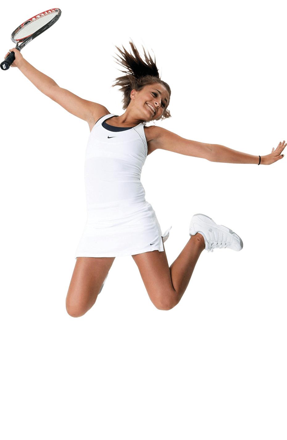 Tennis Woman Happy Jump png transparent