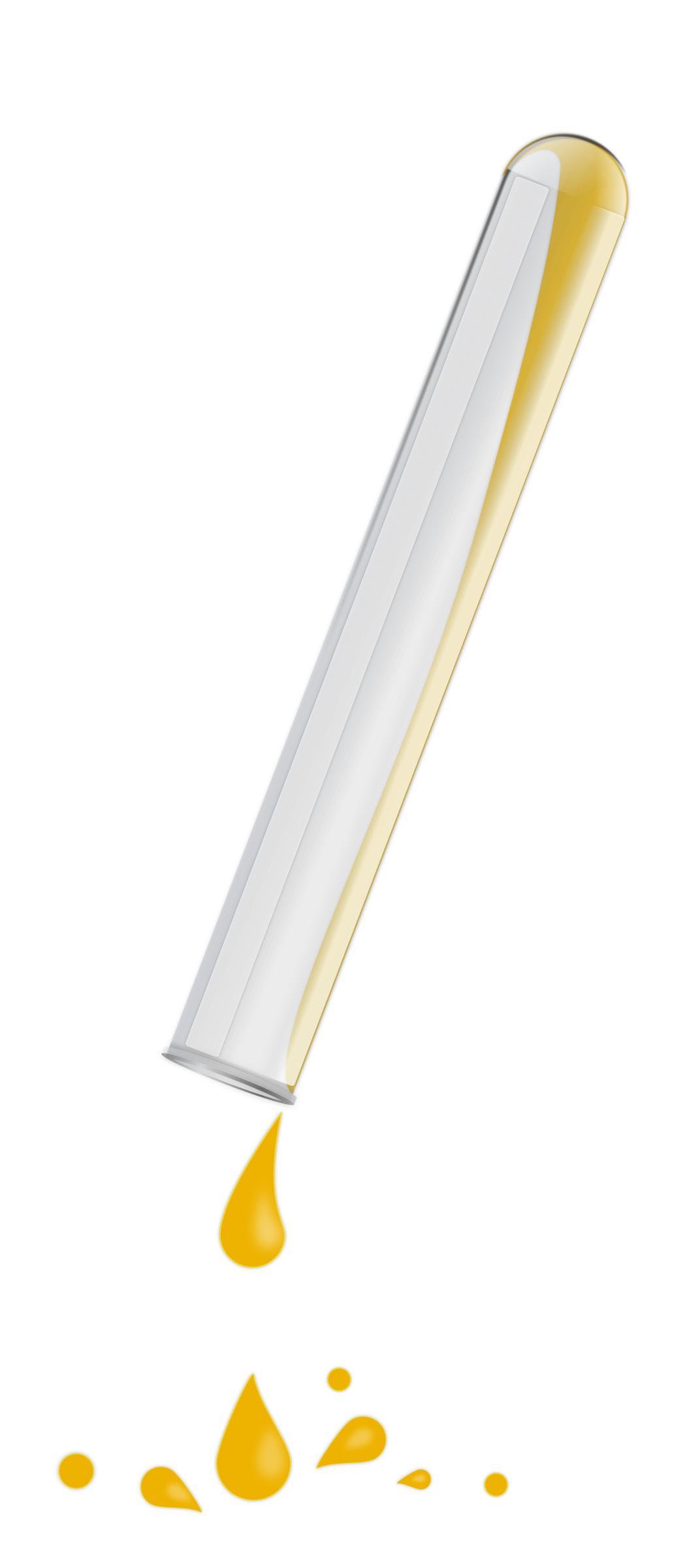 Test tube dripping png transparent