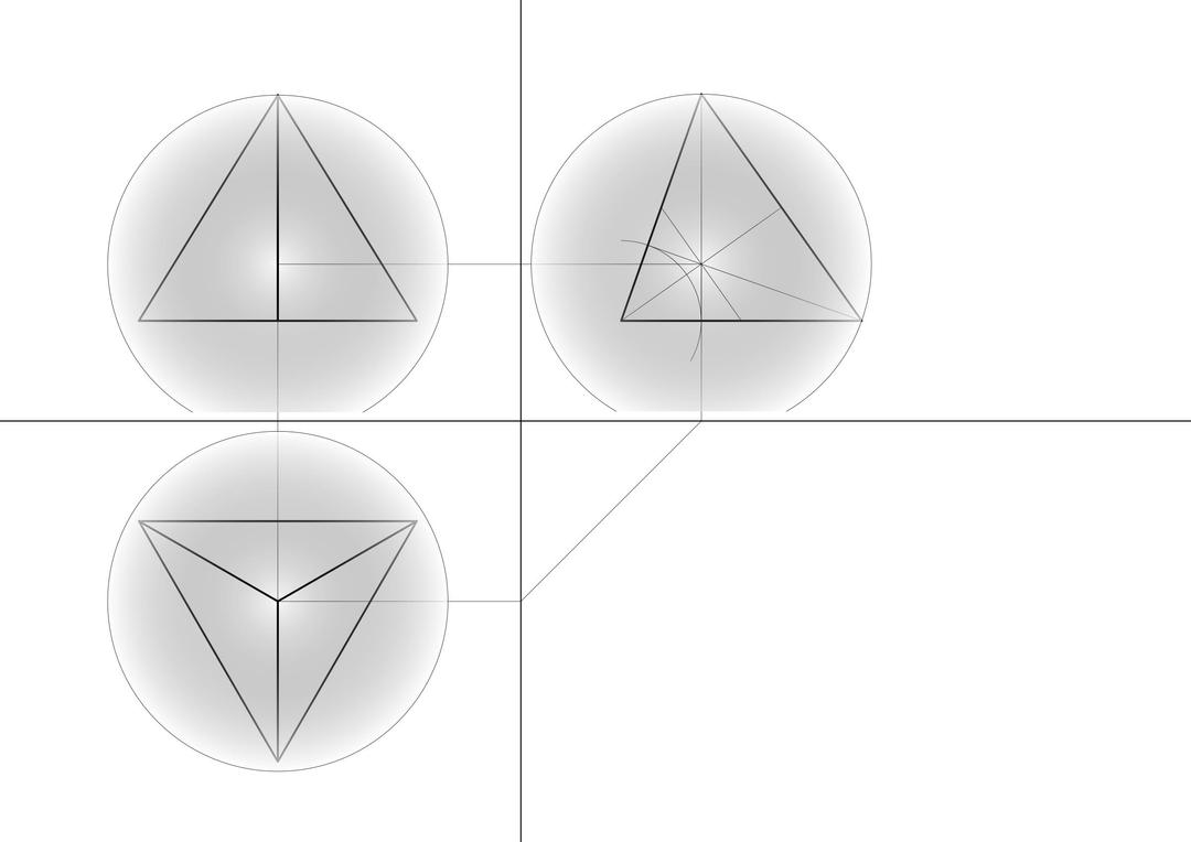 tetrahedron sphere outside -- Tetraeder Umkugel png transparent