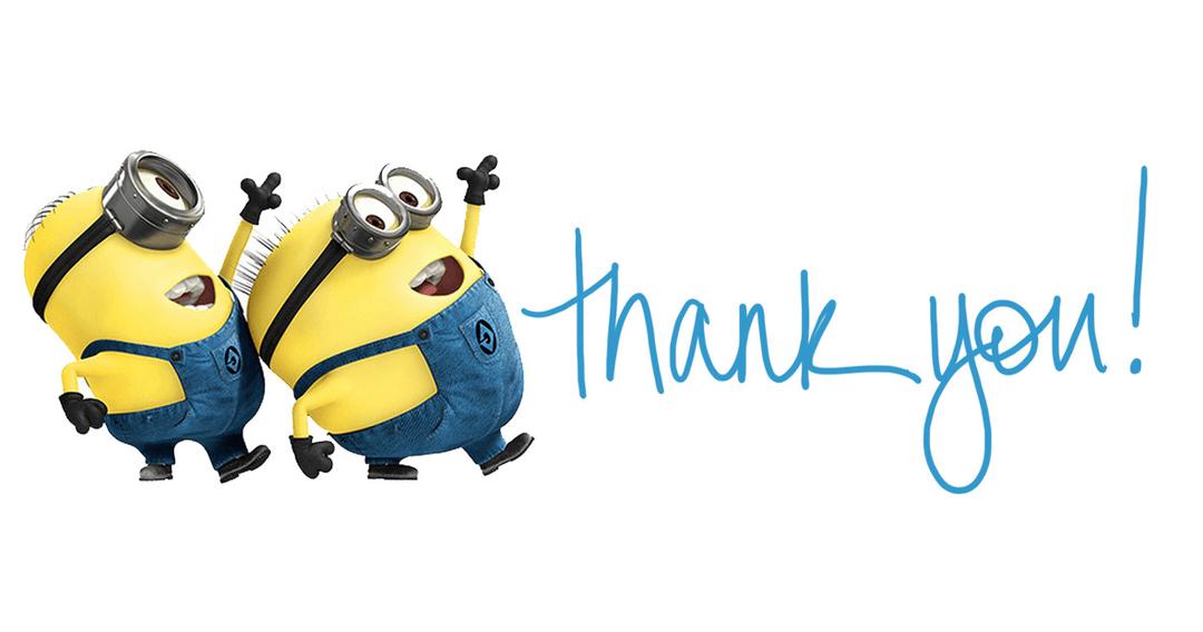 Thank You Minions png transparent