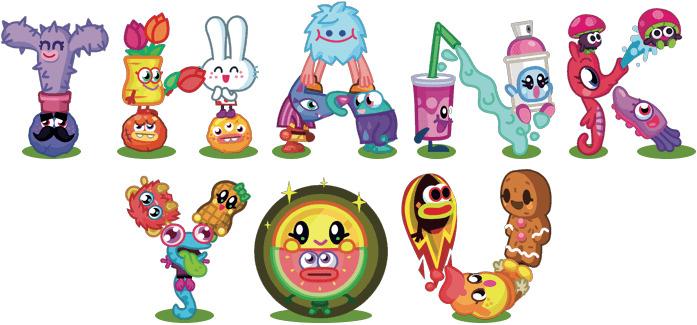 Thank You Moshi Monsters png transparent