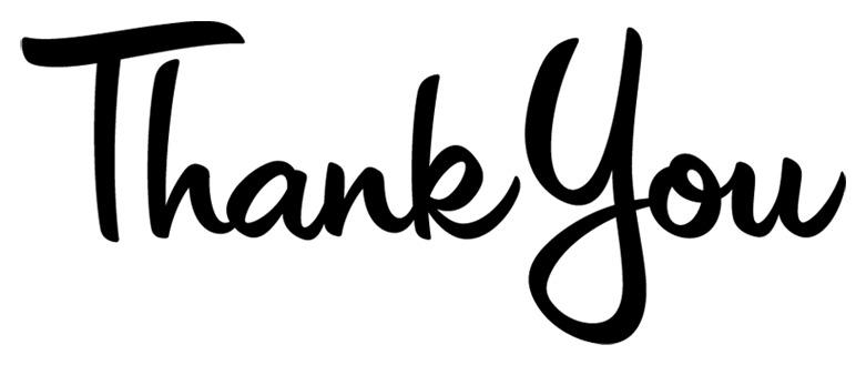 Thank You Simple Text png transparent