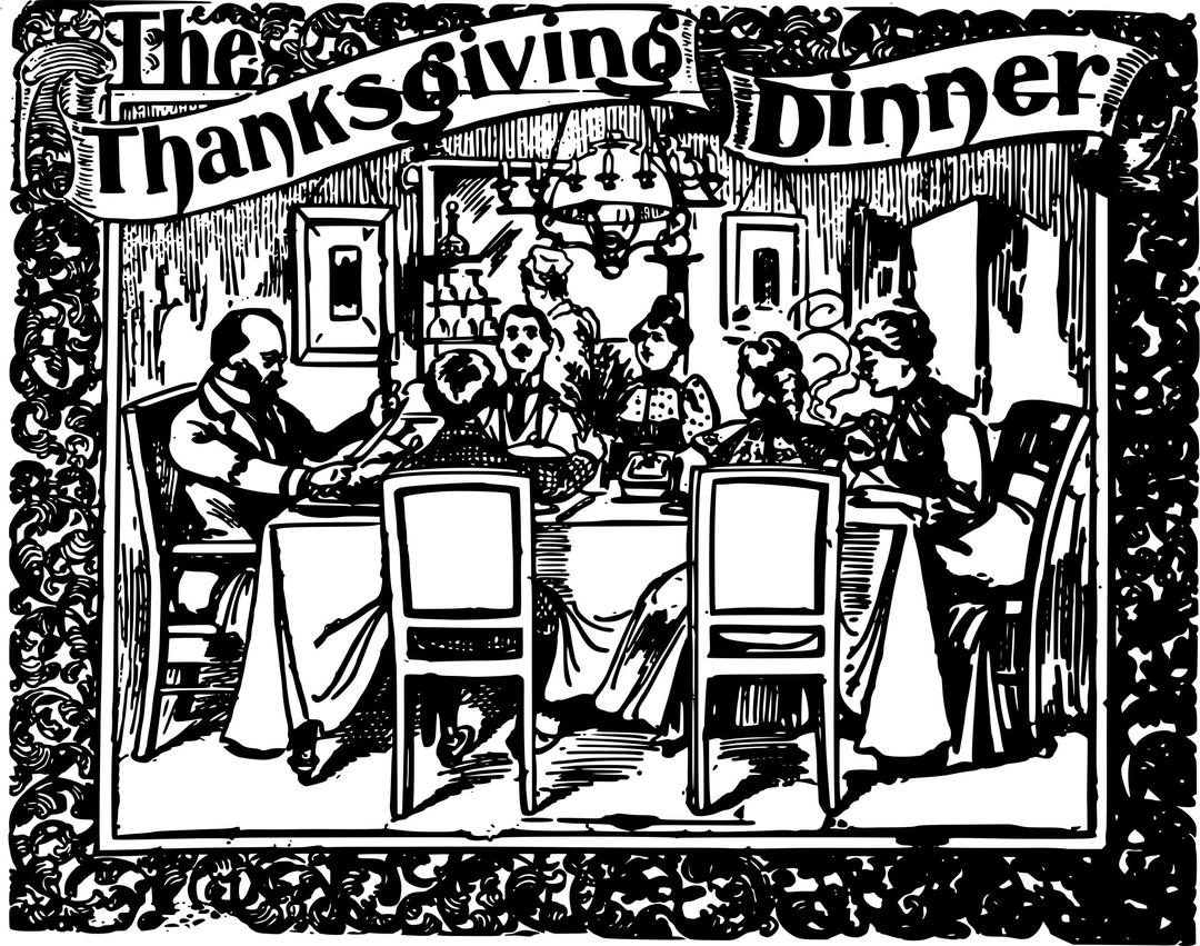 Thanksgiving Dinner - Text png transparent