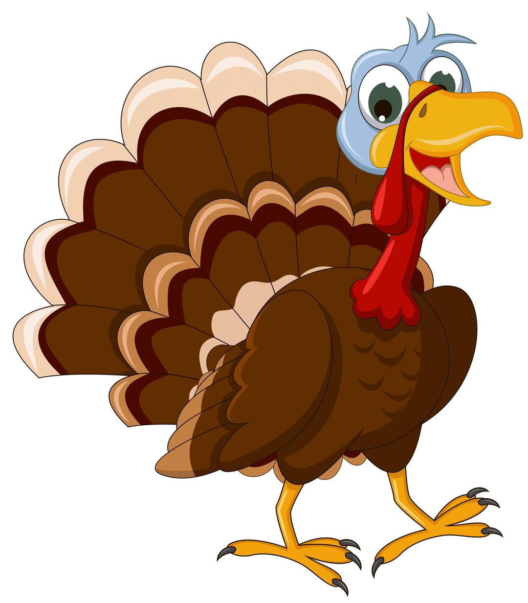 Thanksgiving Walking Turkey png transparent