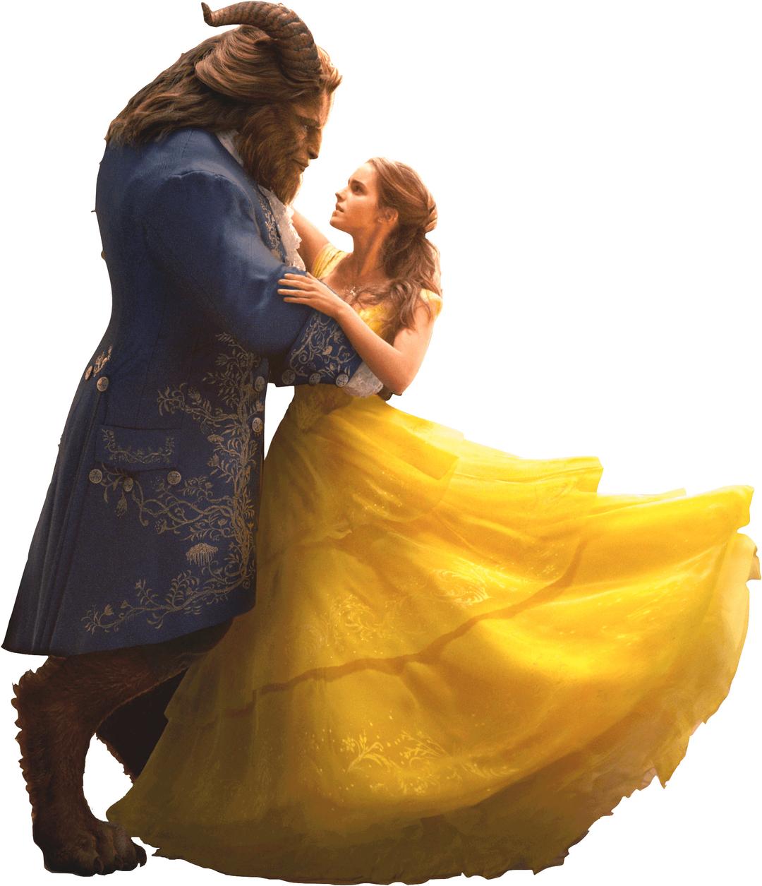 The Beast Dancing With Belle png transparent