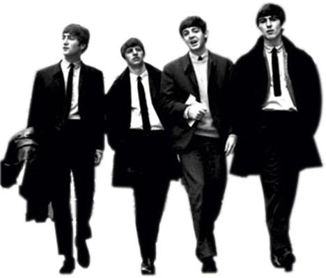 The Beatles Walking png transparent