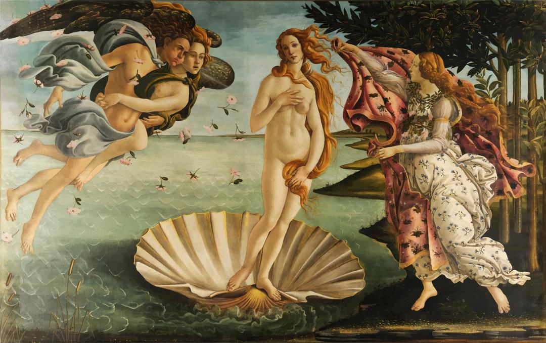 The Birth of Venus png transparent