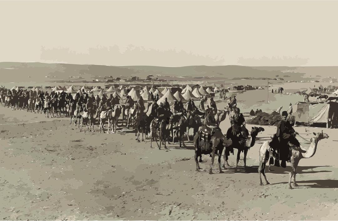 The camel corps at Beersheba2 png transparent