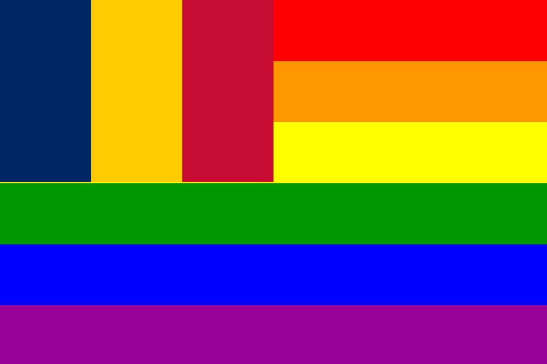 The Chad Rainbow Flag png transparent