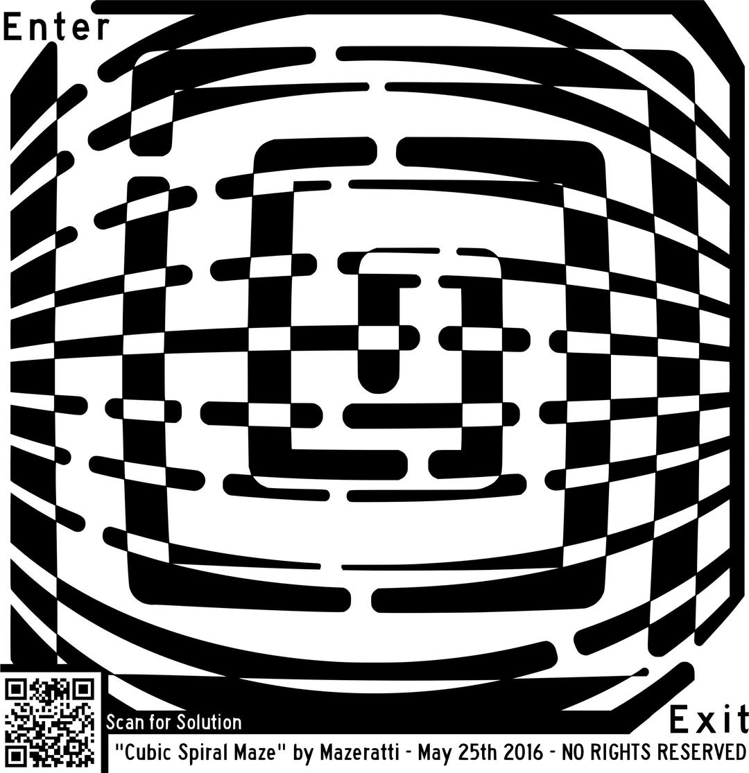 The Cubic Spiral Maze png transparent