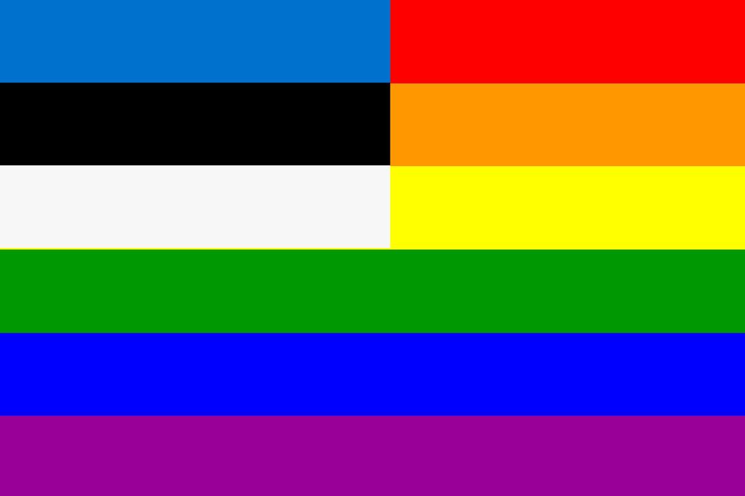 The Estonia Rainbow Flag png transparent