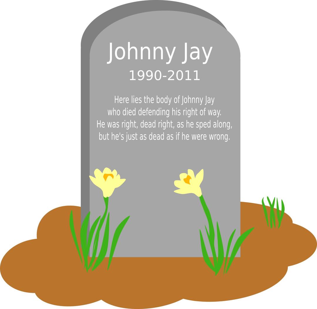 The grave of Johnny Jay png transparent