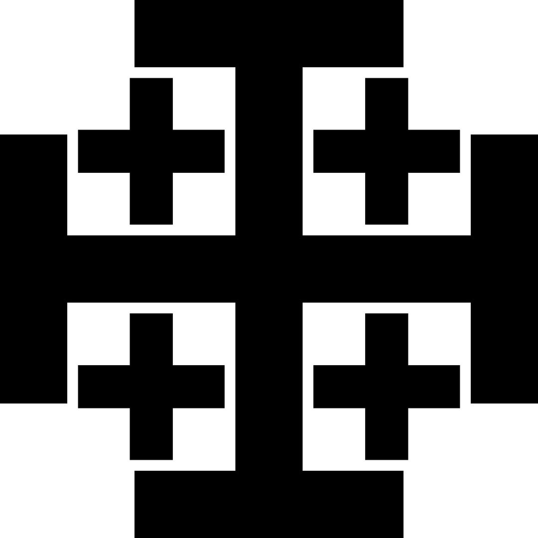 The Jerusalem Cross (XXXI) png transparent