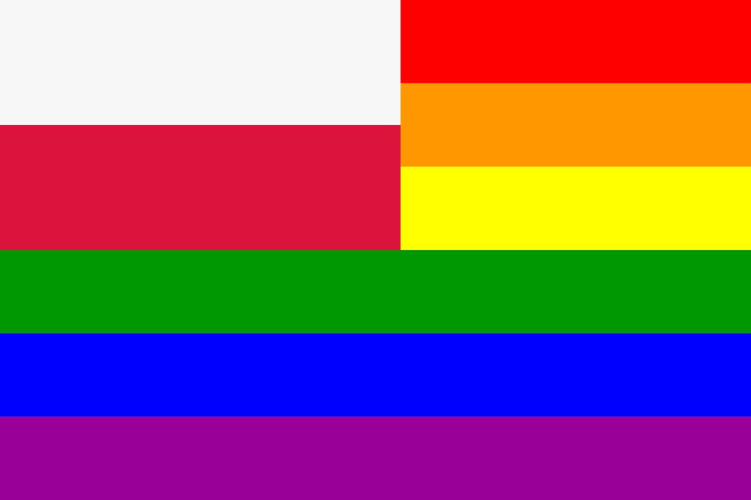 The Poland Rainbow Flag png transparent