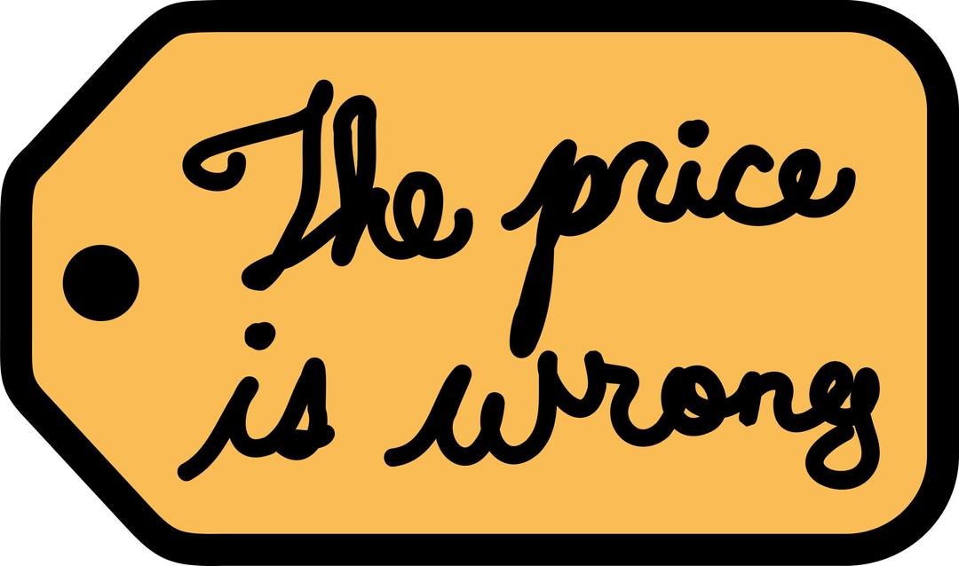 The Price is Wrong png transparent