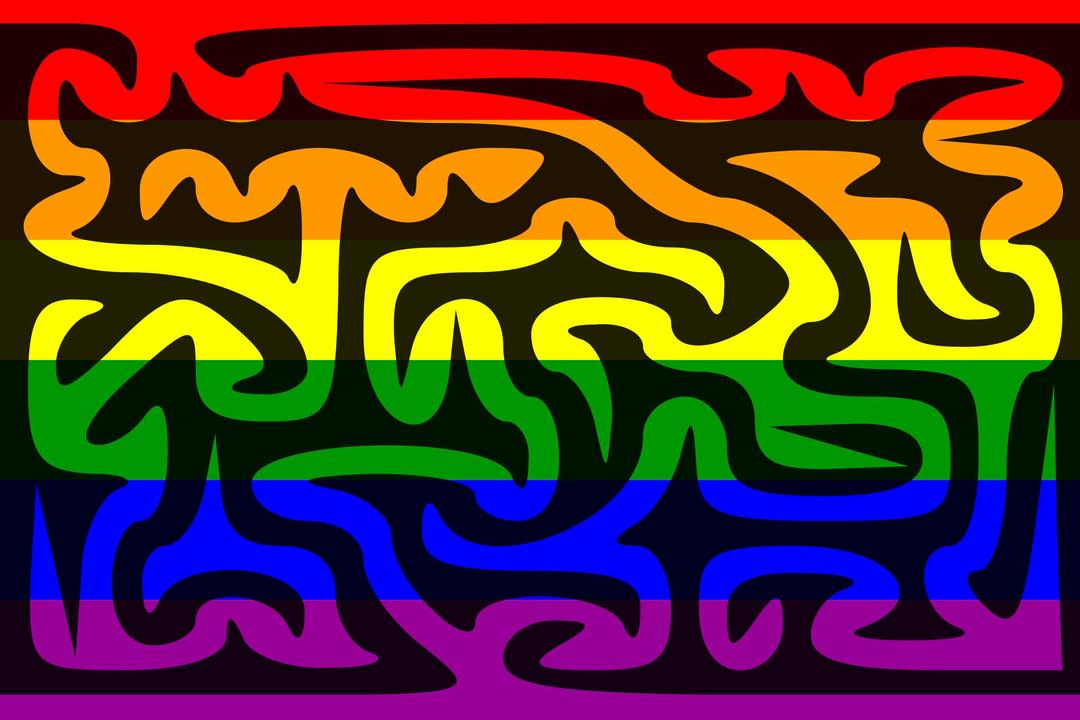 The Rainbow Flag Maze png transparent