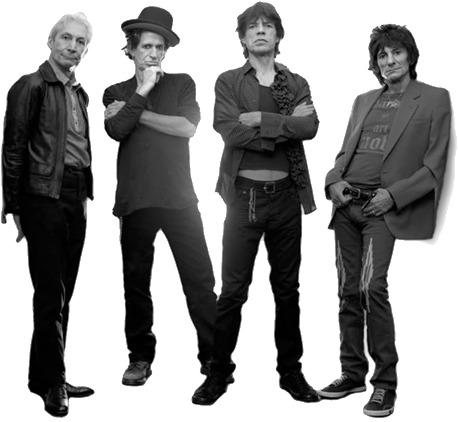 The Rolling Stones Band Four png transparent