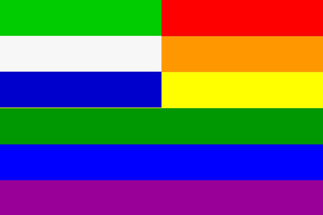 The Sierra Leone Rainbow Flag png transparent