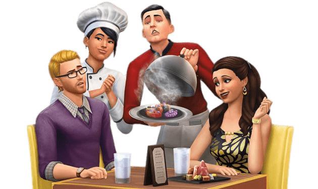 The Sims At the Restaurant png transparent