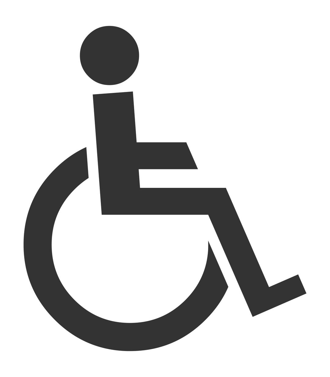 The Symbol of Disabled Man png transparent