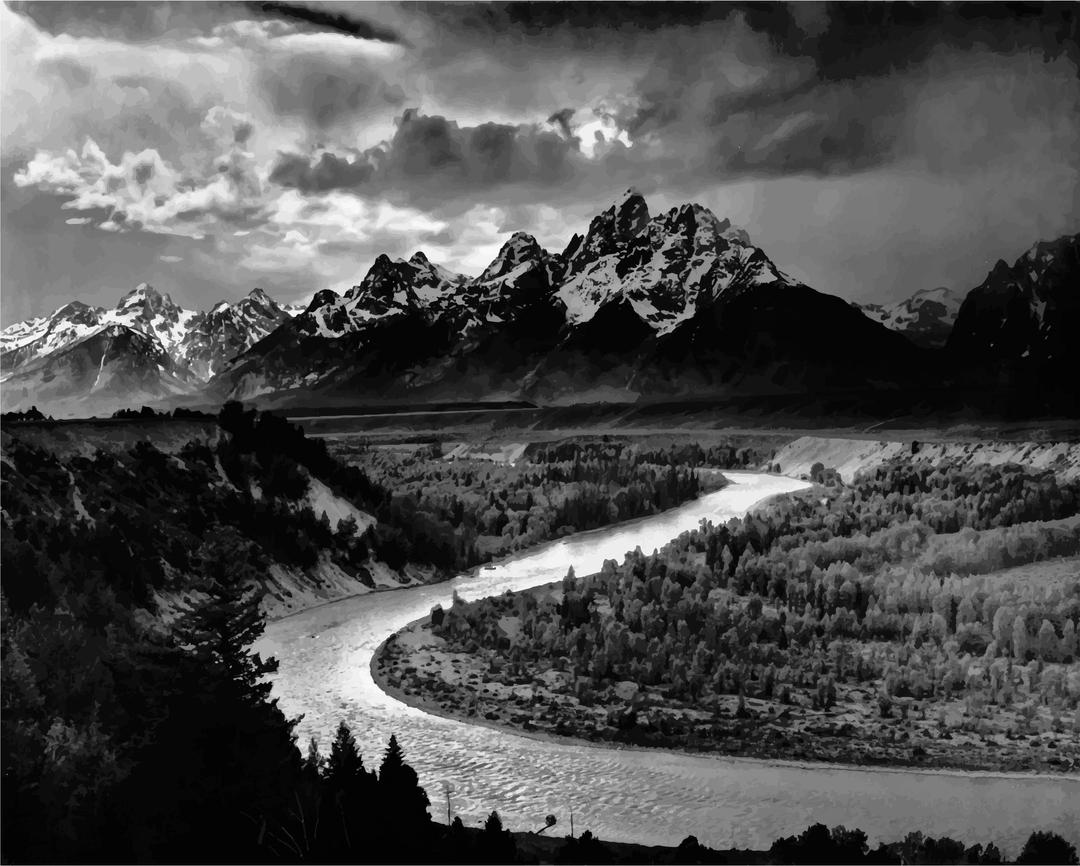 The Tetons and the Snake River (1942) png transparent