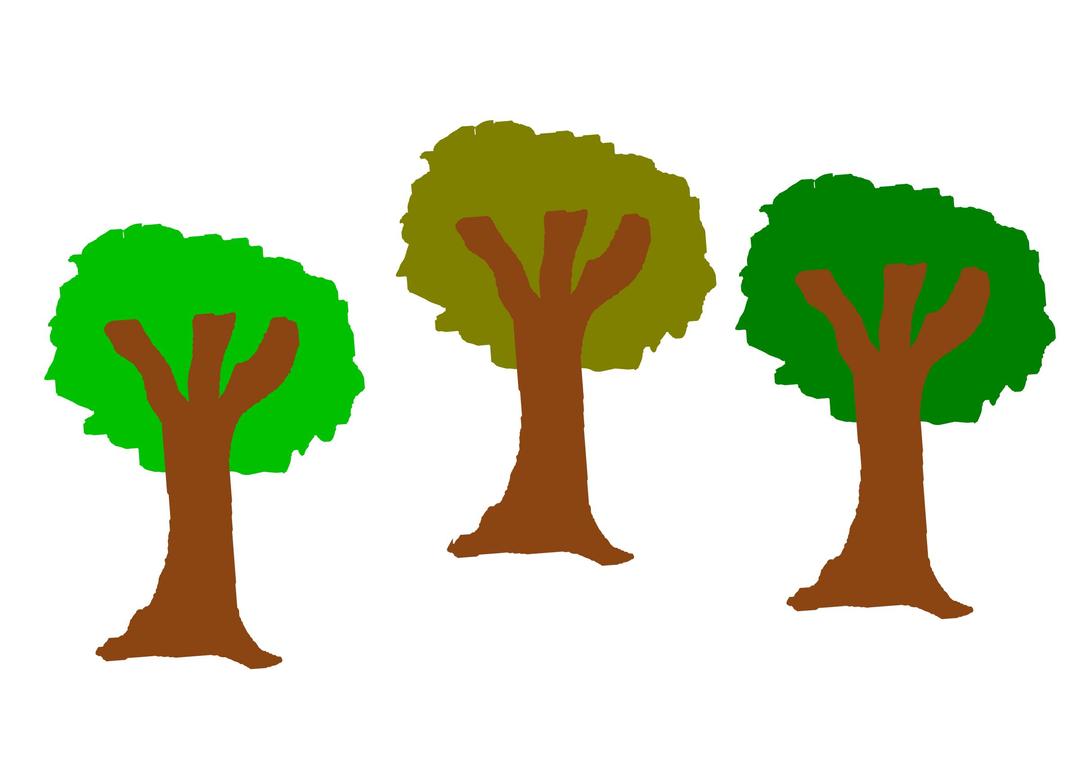The three trees png transparent