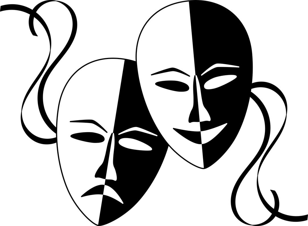 Theatre Masks png transparent