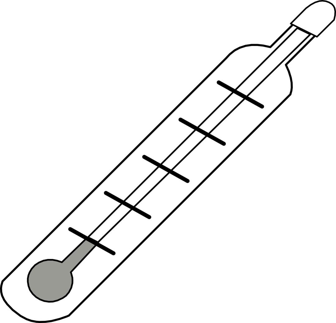 Thermometer Cold - Outline png transparent