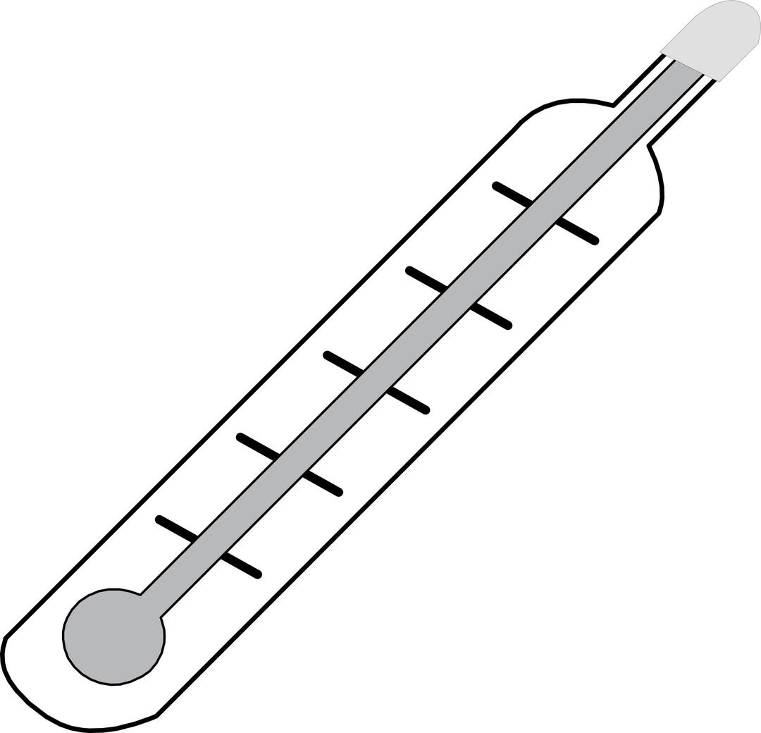 Thermometer Hot - outline png transparent