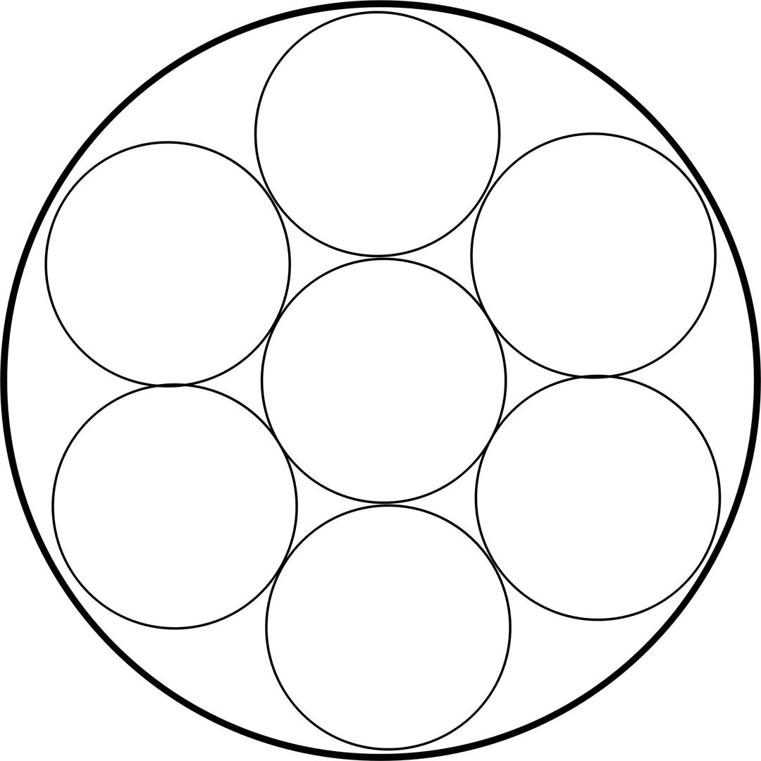 Thin circles in circle png transparent