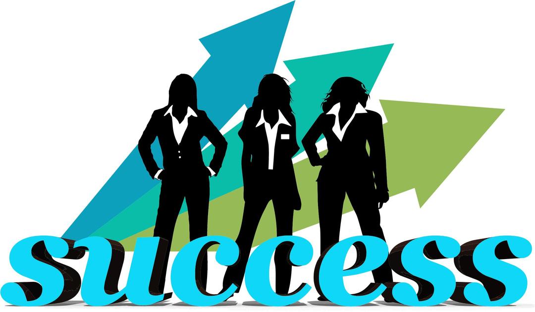 Three Businesswomen Success png transparent